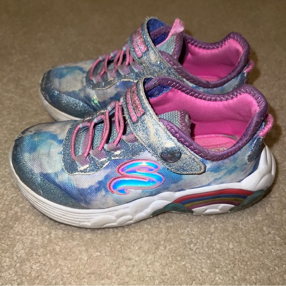 Sketcher Toddler Girls Light-up Sneakers Size 11 - Picture 2 of 5